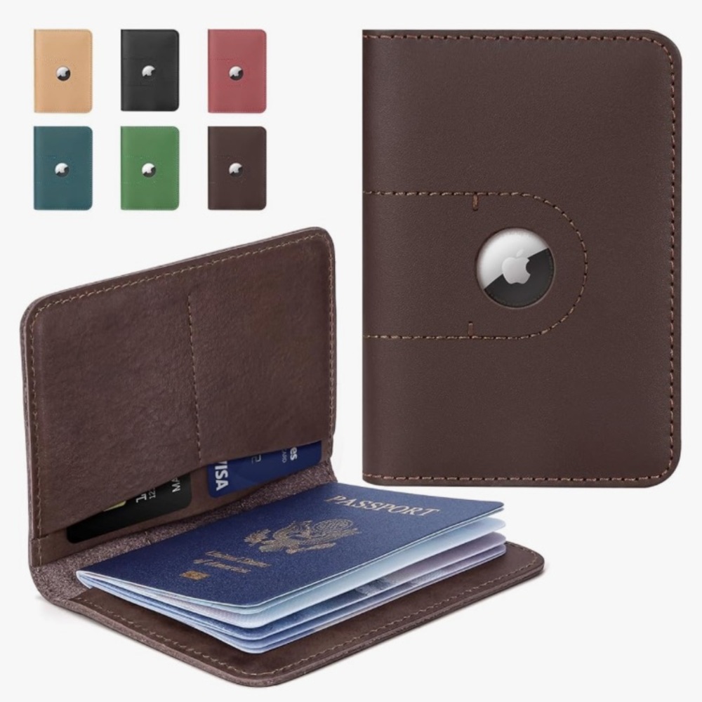 Passport Men’s Case Genuine Leather Color Brown